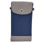 Preview: Handtasche Brusttasche Crossbag Handytasche uni blau
